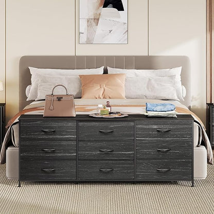 WLIVE 63''W Dresser for Bedroom, 75 inch TV, Wide Chest of Drawers - Image 2