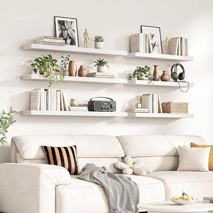 Fun Memories 67Inch Long Floating Shelves, 8 Inch Deep Shelves - Image 2