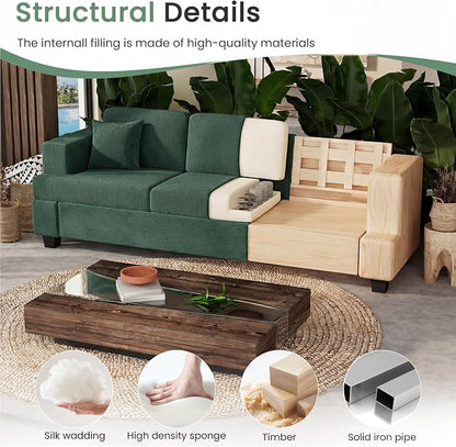 YOUDENOVA 2 Piece Set Comfy Sofa Couch, Loveseat Sofa * 2 - Image 4
