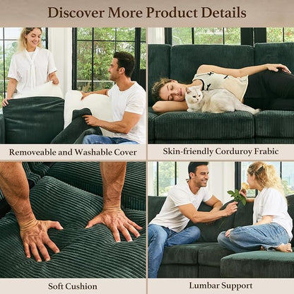 Belffin 5 Seats L Shaped Sectional Couch - Image 5