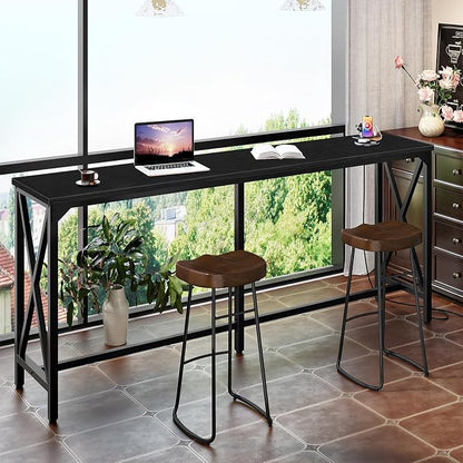 CHOEZON 70.9'' Bar Table, Kitchen Dining Table - Image 4