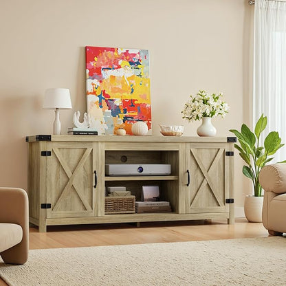 YESHOMY Modern Farmhouse TV Stand - Image 2
