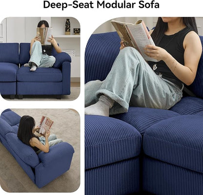 114'' U-Shaped Sectional Couch - Image 6