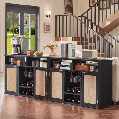 Lerliuo Rattan Wine Cabinet - Image 8