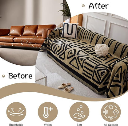 VClife Bohemian Couch Covers for Dog, Anti Slip Sofa Furniture Protector - Image 5