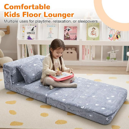MeMoreCool Kids Floor Mattress Glow in The Dark, Convertible Sofa Couch - Image 3