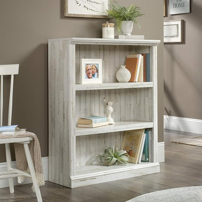 Sauder 3 Tier Book Shelf Wooden Bookcase Multipurpose Bookshelf - Image 2