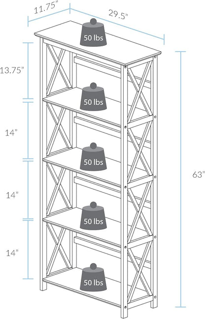 Casual Home Montego Bookcase - Image 3