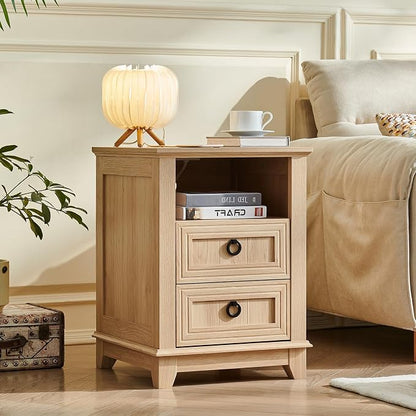 Joaxswe 18" Farmhouse Night Stands Set of 2 - Image 3