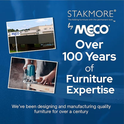 MECO Stakmore True Mission Wooden Folding Chairs - Image 7