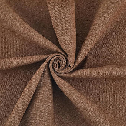 59 Inch Dark Brown Quilting Linen Type Cloth Fabric by The Yard Blend Solid by CABODYALS