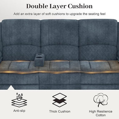 Yolsali 3 Seater Recliner Sofa Set - Image 4