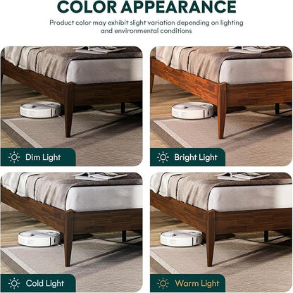 Bme Dinkee 15" Solid Wood Platform Bed Frame Without Headboard - Image 13