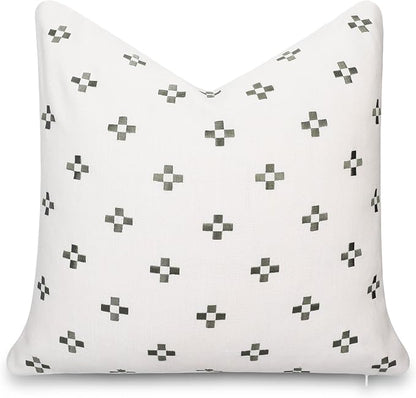 Crumbs Home Modern Farmhouse California Casual Indoor Outdoor Throw Pillow Cover by CRUMBSHOME