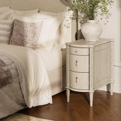 STO'SENSE Nightstand w/Charging Station & 3 Drawers, Pre-Assembled, Vintage - Image 7