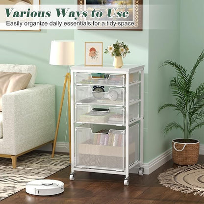 Sbanmao 4 Drawer Rolling File Cart - Image 2