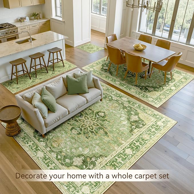 RELEANY Area Rugs 2'x10' Runner Rug Non Slip Washable - Image 3