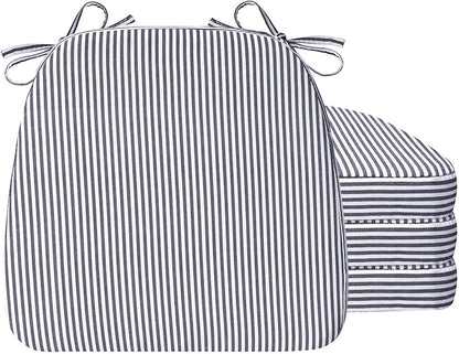AAAAAcessories D-Shaped Chair Cushions, Featuring Ties and Removable, by AAAAAcessories