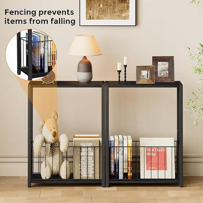 Homleke Narrow Side Tables Set of 2 - Image 4