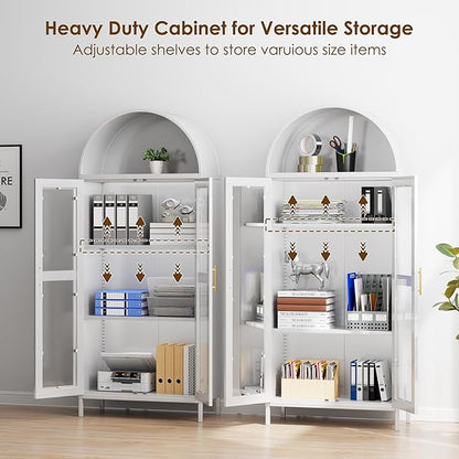 VEXPOR 73" Tall Arched Display Cabinet - Image 6