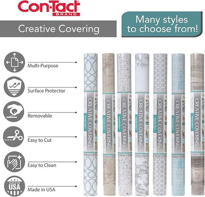 Con-Tact Brand Creative Covering, Self-Adhesive Shelf Liner, Granite Black and - Image 6