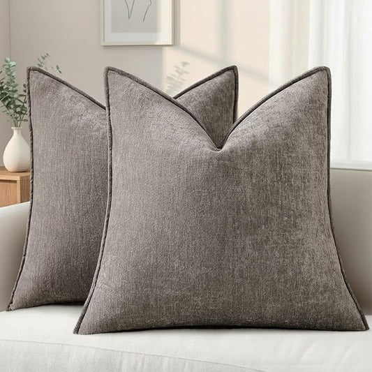 decorUhome Summer Couch Euro Sham Throw Pillow Covers 22x22 Set of 2, by decorUhome