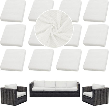 Outdoor Cushion Covers Set, Replacement by SUKAIKEQA
