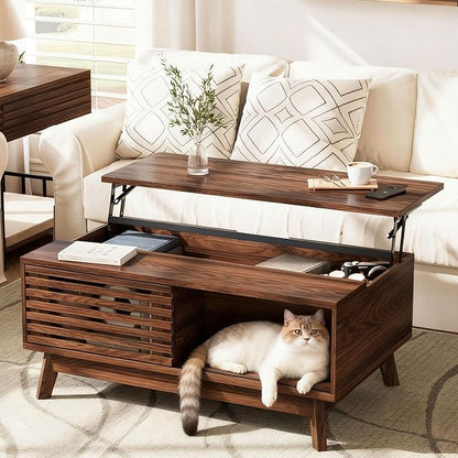 HAIOOU Lift Top Coffee Table, Mid Century Modern Coffee Table by HAIOOU