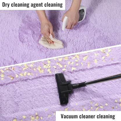 PAGISOFE Purple Rugs for Girls Bedroom 6x9 Ft Fluffy Living Room Area Rugs - Image 6