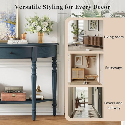LUMISOL Half Moon Console Table - Image 6