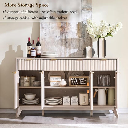 T4TREAM Large Buffet Sideboard Cabinet - Image 4