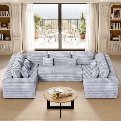 Luxanimarion 136'' Large Sectional Cloud Couches by Luxanimarion