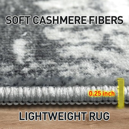 4x6 Area Rugs Washable Rug: Modern Abstract Living Room Rug Soft Anti-Skid Thin - Image 5