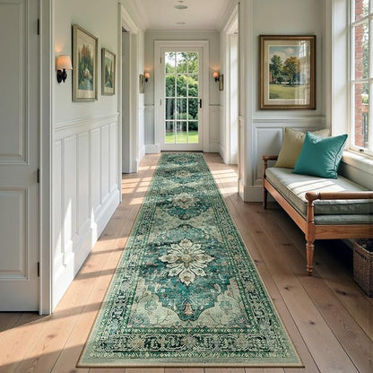 RELEANY Area Rugs 2'6"x14' Runner Rug Non Slip Washable by RELEANY