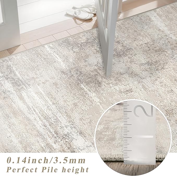 Washable Abstract 3x25 Runner Rug - Image 8