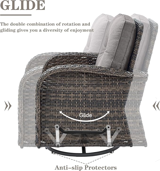 Belord Small Conversation Sets Patio Funiture - Image 5