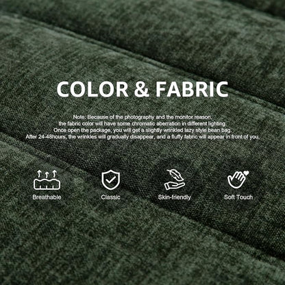 Bean Bag Chairs for Adults Giant Bean Bag Chair Memory Foam BeanBag Chair Bean - Image 4