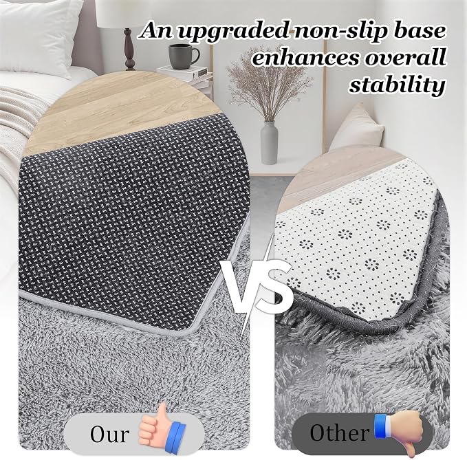 8x10 Area Rugs for Living Room Bedroom: Ultra Soft Fluffy Shag Rug Upgrade - Image 6