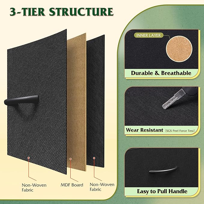 WLIVE Fabric Dresser for Bedroom, Tall Dresser - Image 6