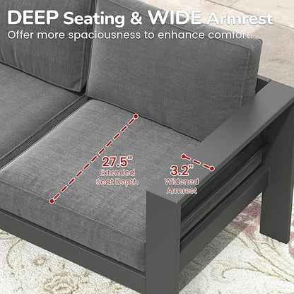 Solaste Aluminum Patio Furniture Set - Image 6