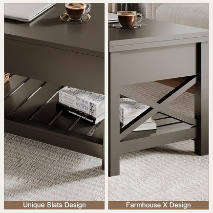 ChooChoo Coffee Table Lift Top, Converts to Dining Table - Image 5