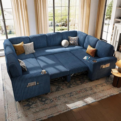 LINSY HOME Sectional Sleeper Sofa by LINSYHOME