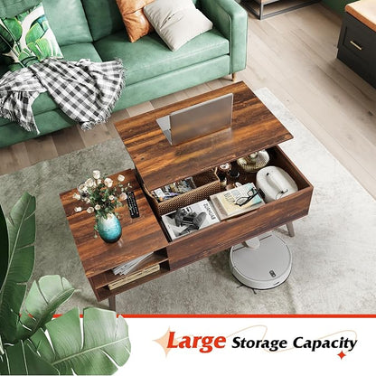 WLIVE Coffee Table, 47“ Lift Top Coffee Tables - Image 5