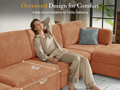 116'' Oversized Modular Sectional Sofa - Image 6