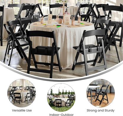 Flash Furniture Hercules Set of 2 Kids Black Resin Folding Chairs - Image 6