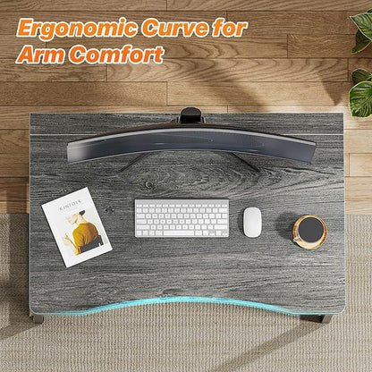 Huuger Folding Desk for Small Spaces, 31.5 Inch Foldable Computer Table - Image 5