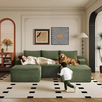 96" Sectional Couches for Living Room Cloud Couch Sofa - Image 7