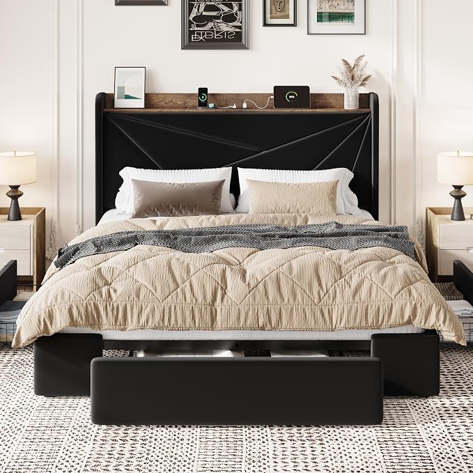SHA CERLIN Queen Bed Frame - Image 3
