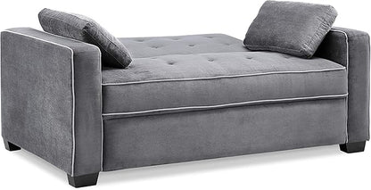 Serta Ainsley 66.5" Convertible Sleeper Loveseat, Full Size, Dreamcoil Comfort - Image 4
