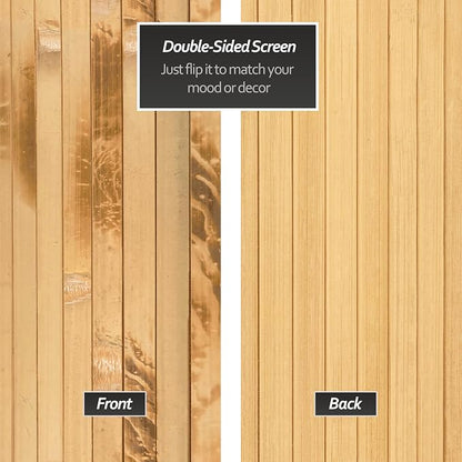 7 ft. Tall Reversible Bamboo Wave Screen - Image 8